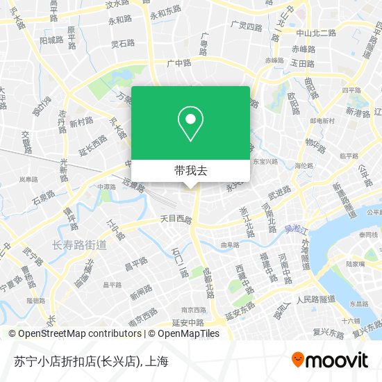 苏宁小店折扣店(长兴店)地图