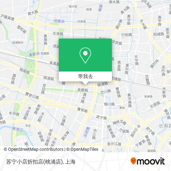 苏宁小店折扣店(桃浦店)地图
