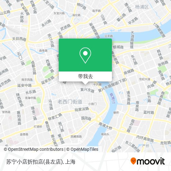 苏宁小店折扣店(县左店)地图