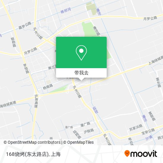 168烧烤(东太路店)地图