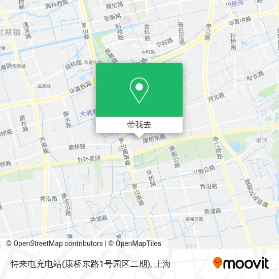 特来电充电站(康桥东路1号园区二期)地图