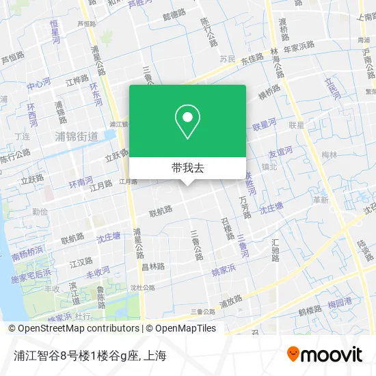 浦江智谷8号楼1楼谷g座地图