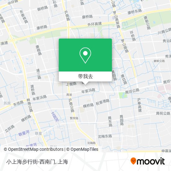 小上海步行街-西南门地图