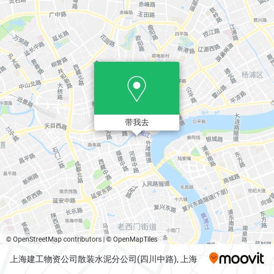 上海建工物资公司散装水泥分公司(四川中路)地图