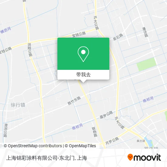 上海锦彩涂料有限公司-东北门地图