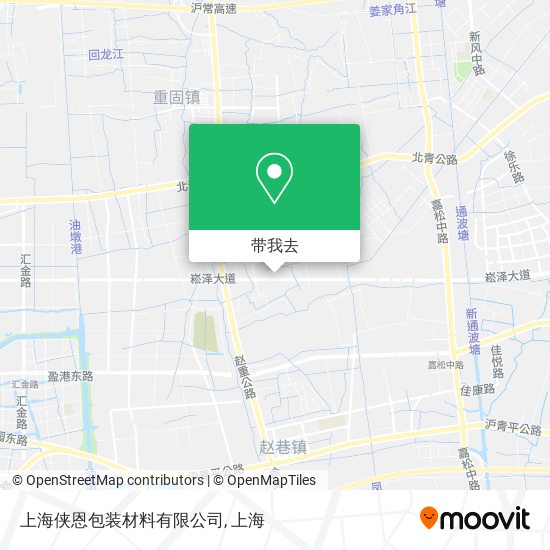 上海侠恩包装材料有限公司地图