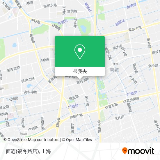 面霸(银冬路店)地图