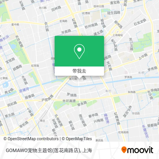 GOMAWO宠物主题馆(莲花南路店)地图