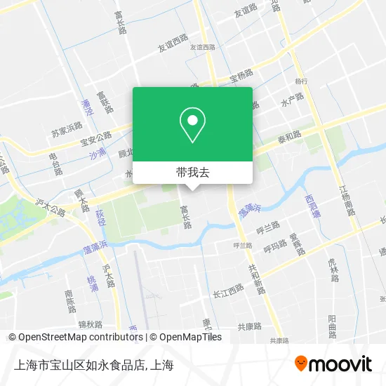 上海市宝山区如永食品店地图
