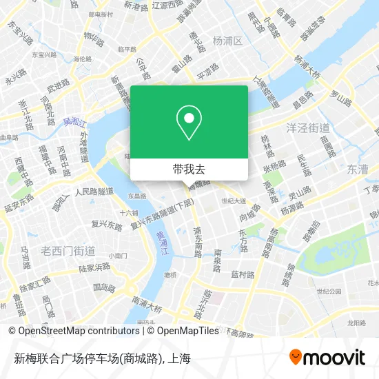新梅联合广场停车场(商城路)地图