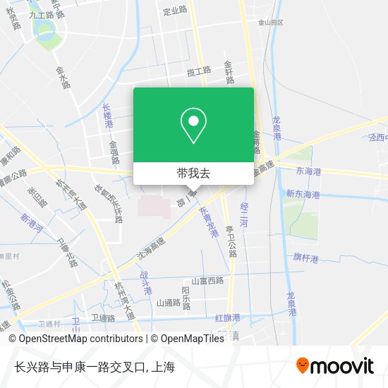 长兴路与申康一路交叉口地图