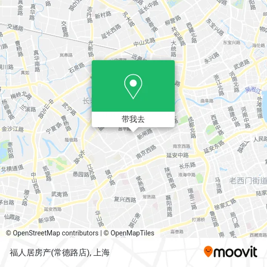 福人居房产(常德路店)地图