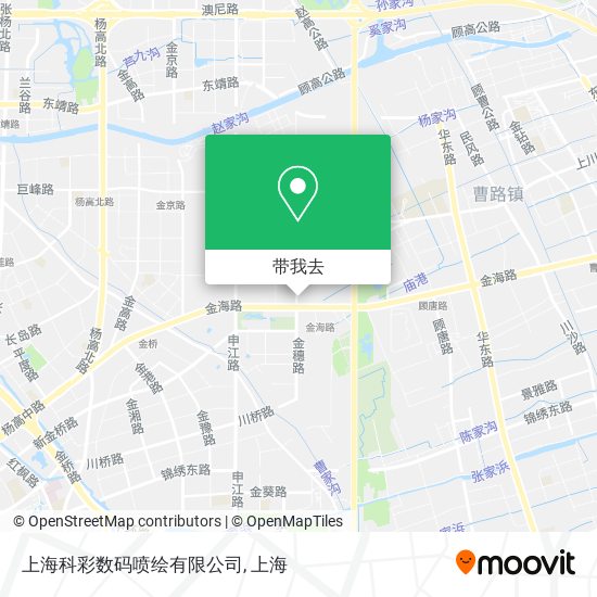 上海科彩数码喷绘有限公司地图