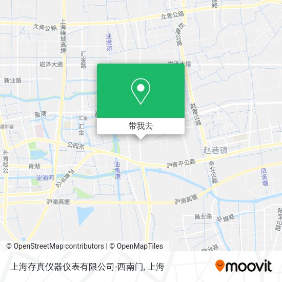 上海存真仪器仪表有限公司-西南门地图