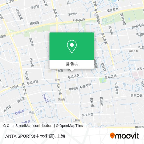 ANTA SPORTS(中大街店)地图