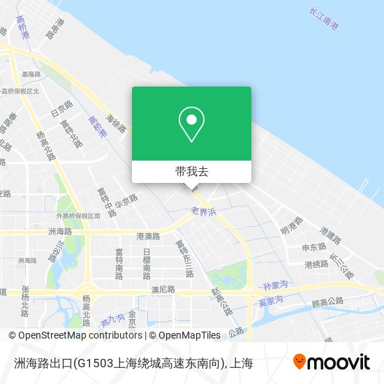 洲海路出口(G1503上海绕城高速东南向)地图