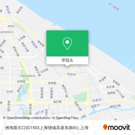 洲海路出口(G1503上海绕城高速东南向)地图