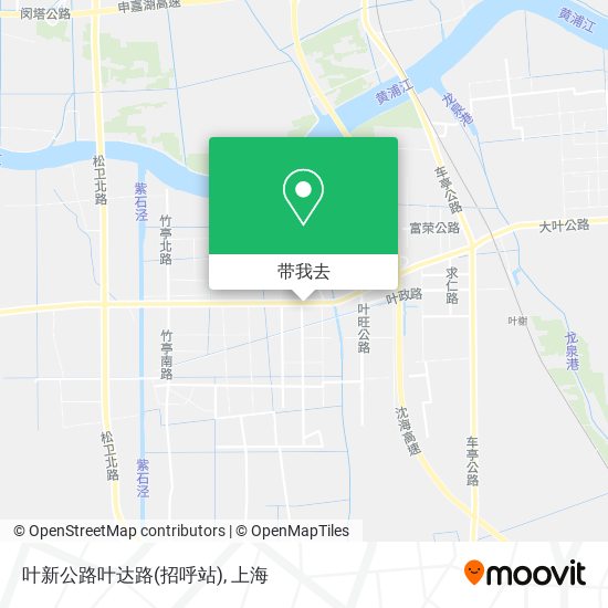 叶新公路叶达路(招呼站)地图