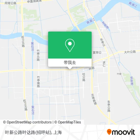 叶新公路叶达路(招呼站)地图