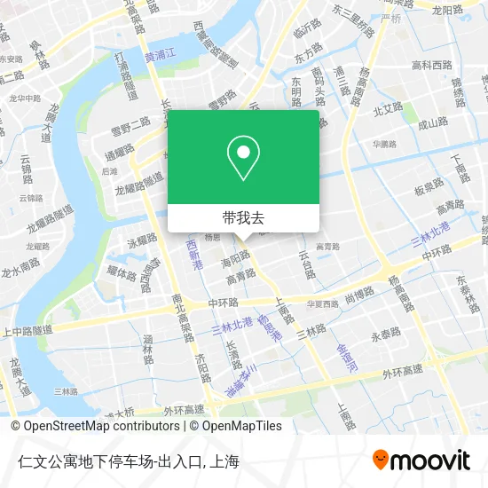 仁文公寓地下停车场-出入口地图