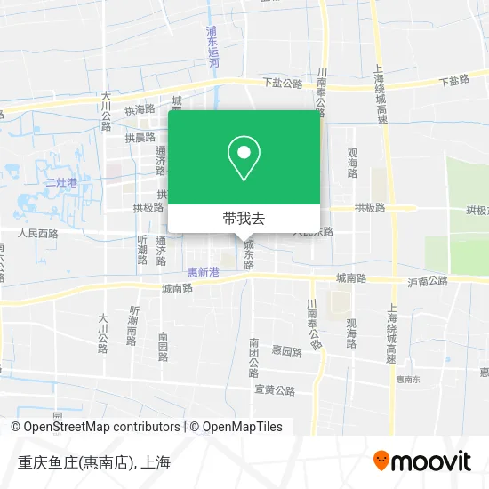 重庆鱼庄(惠南店)地图