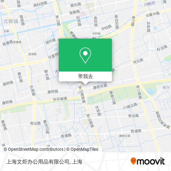 上海文炬办公用品有限公司地图