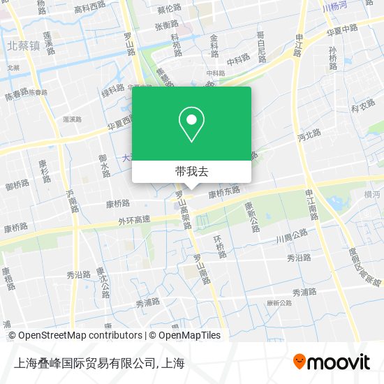 上海叠峰国际贸易有限公司地图