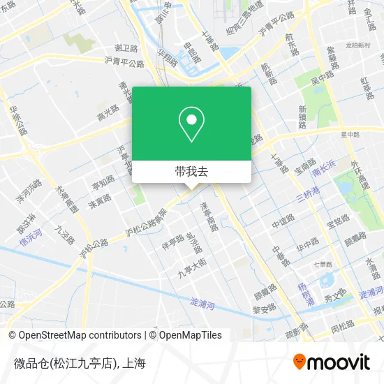 微品仓(松江九亭店)地图