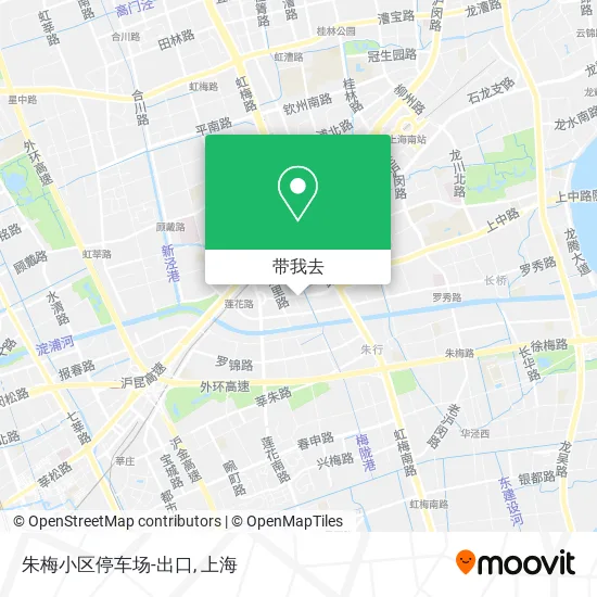 朱梅小区停车场-出口地图