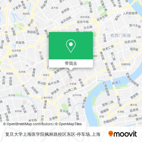 复旦大学上海医学院枫林路校区东区-停车场地图