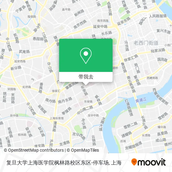 复旦大学上海医学院枫林路校区东区-停车场地图