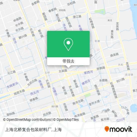 上海北桥复合包装材料厂地图