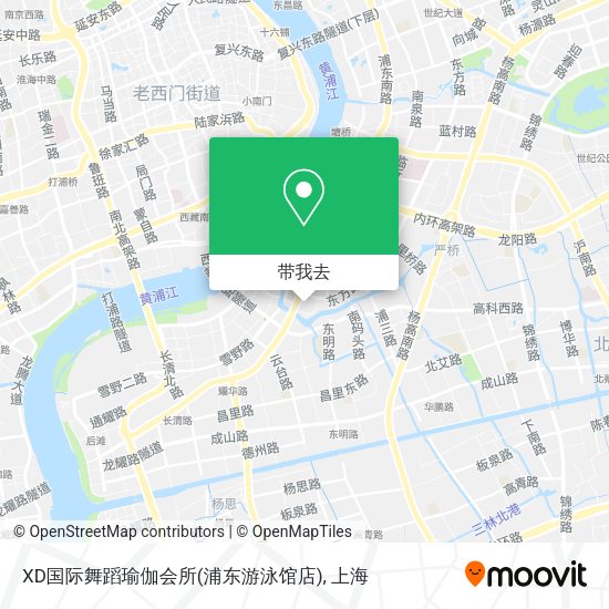 XD国际舞蹈瑜伽会所(浦东游泳馆店)地图