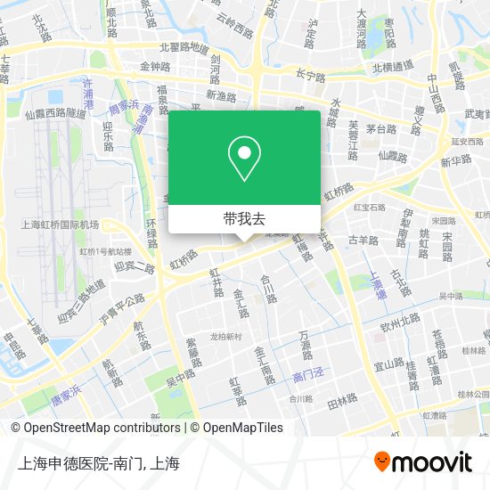 上海申德医院-南门地图