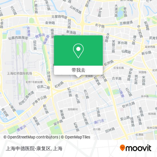 上海申德医院-康复区地图
