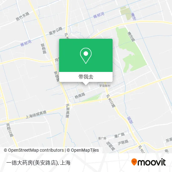 一德大药房(美安路店)地图
