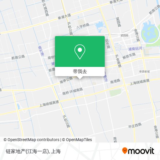链家地产(江海一店)地图