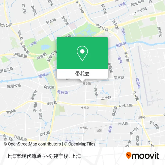 上海市现代流通学校-建宁楼地图