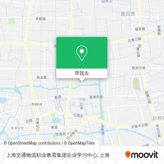 上海交通物流职业教育集团企业学习中心地图