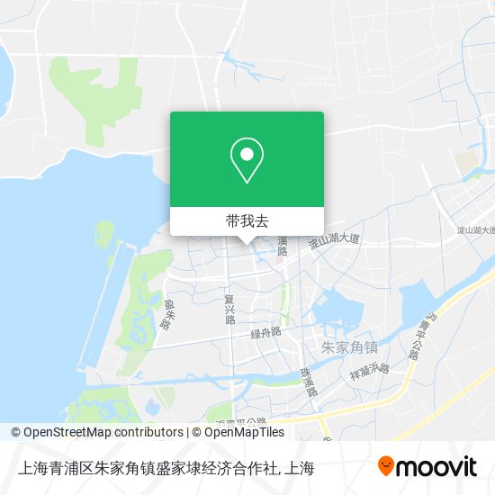 上海青浦区朱家角镇盛家埭经济合作社地图