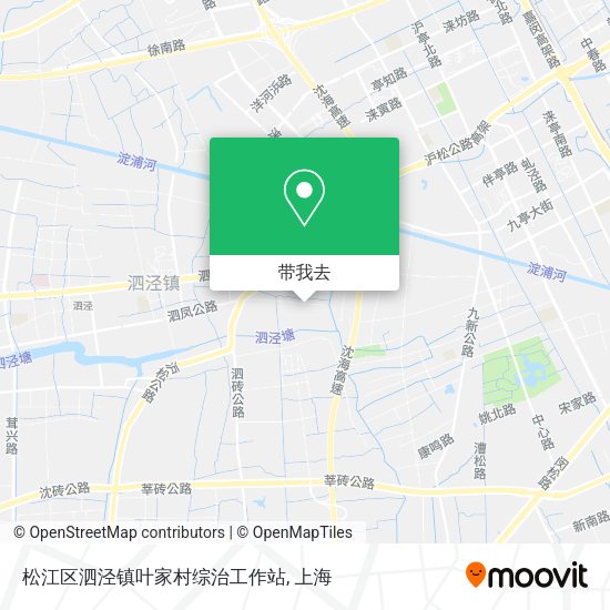 松江区泗泾镇叶家村综治工作站地图