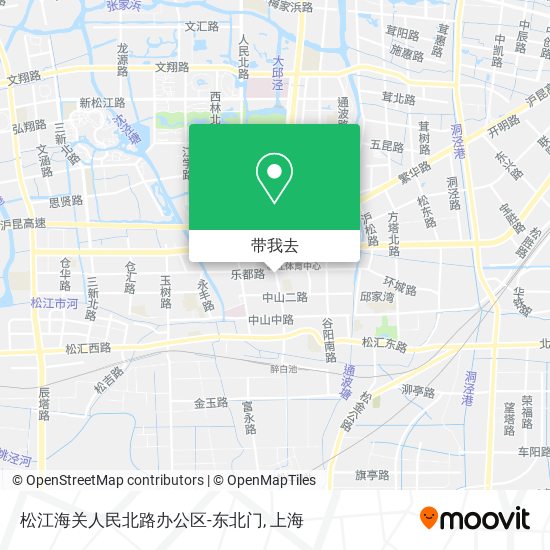 松江海关人民北路办公区-东北门地图