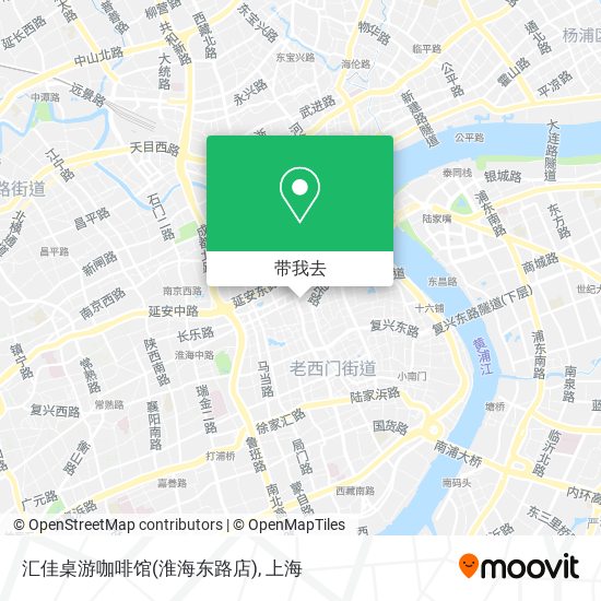 汇佳桌游咖啡馆(淮海东路店)地图