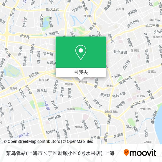 菜鸟驿站(上海市长宁区新顺小区6号水果店)地图