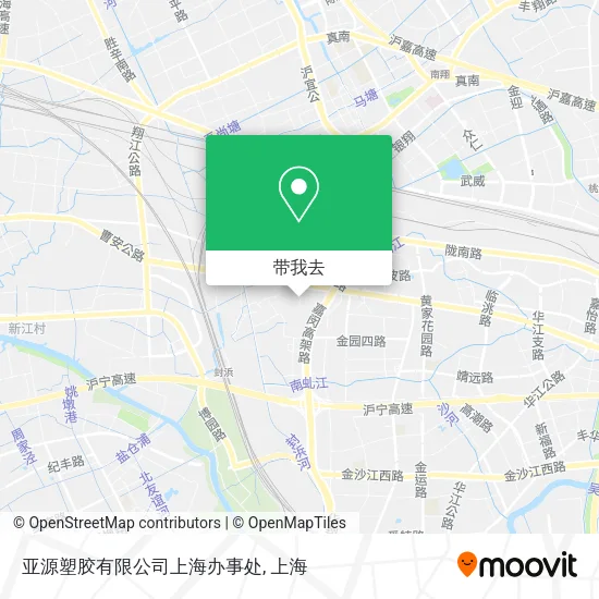 亚源塑胶有限公司上海办事处地图