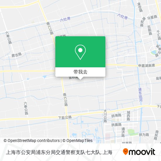 上海市公安局浦东分局交通警察支队七大队地图