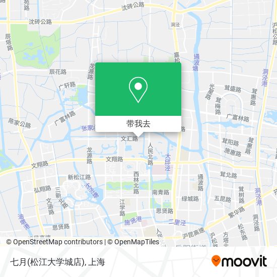 七月(松江大学城店)地图