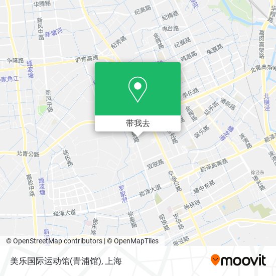 美乐国际运动馆(青浦馆)地图