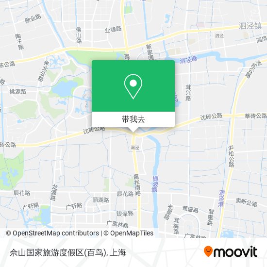 佘山国家旅游度假区(百鸟)地图