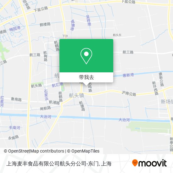 上海麦丰食品有限公司航头分公司-东门地图